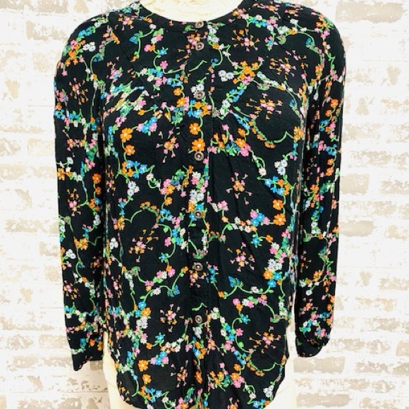 Anthropologie Tops - Maeve Anthropologie Floral Long Sleeve Blouse